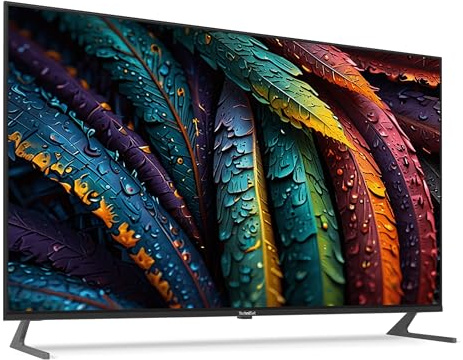 TechniSat TV 65 UHD - 65 Zoll/164 cm 4K/UHD Smart Fernseher | Triple Tuner, WLAN, Streaming Apps, Bluetooth, USB Recording, Timeshift, 2 x 10 Watt, Schwarz