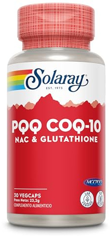 Solaray PQQ, CoQ10, NAC & Glutation 30 cápsulas