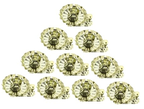 STOBAZA 10 Piezas Pinzas De Hierro para Candelabros Navideños Clip para Soporte De Vela Decoración para Candelabro De Árbol De Navidad Soporte para Velas