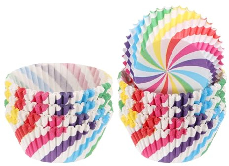 sourcing map Lot de 200 doublures à cupcakes de taille standard pour muffins en papier sulfurisé pour fête, mariage, moulin à vent