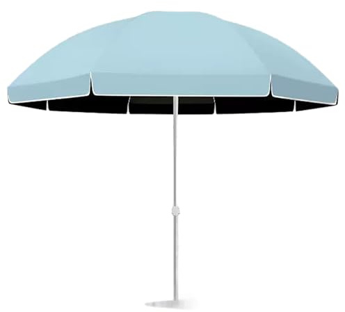 Parasol de plage coupe-vent de 220 cm, réglable, protection UV, pour extérieur, terrasse, abri solaire pour balcon et plage