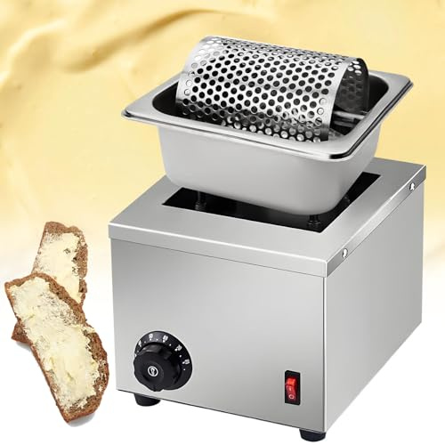 moupeaktain Rodillo para Ruedas, Esparcidor De Mantequilla De Acero Inoxidable, Rueda Mantequilla, Temp Ajustable De 30-80℃, Distribuye La Mantequilla Uniformemente, para Hamburguesas, Pan Y Barbacoa