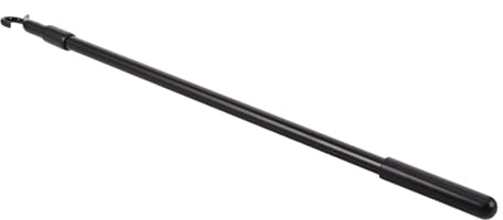 SAFIGLE Asta Telescopica per Persiane Verticali Gancio, Lega di Alluminio Nera, Lunghezza Regolabile 60cm, per Casa e Ufficio