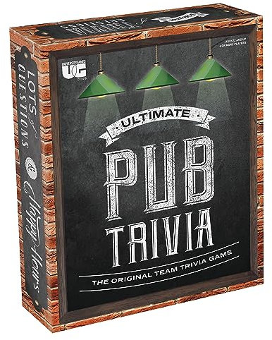 University Games The Ultimate Pub Trivia Game Age 12+, Black