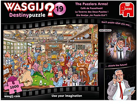 Jumbo, Wasgij, Destiny 19 - The Puzzlers Arms!, Jigsaw Puzzles for Adults, 1,000 piece