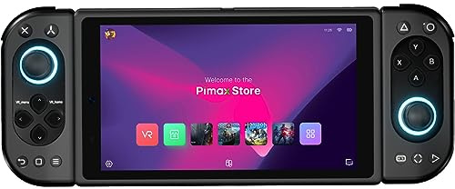 Pimax Portal Qled Handheld Game Console with 4K Qled plus mini-Led Display, Gaming Console for Android, Retro Video Games, Cloud Gaming, Handheld Emulator, 8G+256G, Black