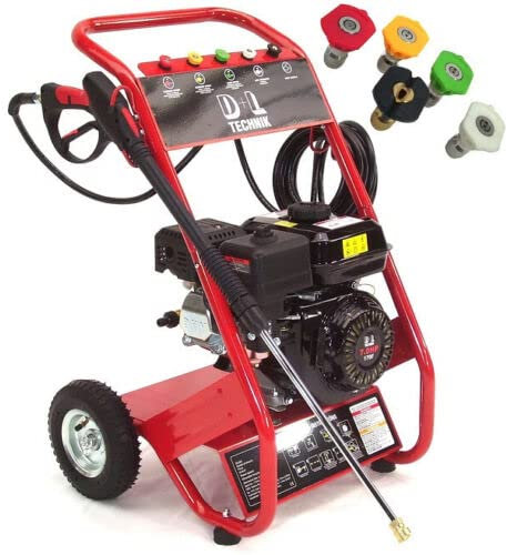 Benzin Hochdruckreiniger 170 bar 7PS Benzinmotor Dampfstrahler 8m 5 Düsen 56028 AWZ