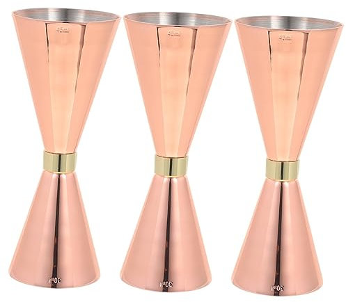 BESTonZON 3pezzi Jigger Cup Inossidabile Misurino Cocktail Utensile Bar per e Picnic Facile e Riutilizzabile