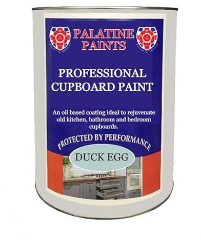 Palatine Professional Cupboard Paint - Satin Finish - Oil Based scratch, scuff & water resistant (5L, Silk Grey)