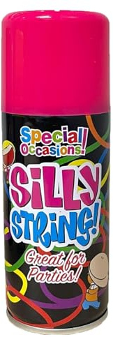 PNJB Assorted Colours Silly String Spray - Perfect For Kids' Birthday Parties And Celebration Occasions, Easy To Use, Suitable For Indoor And Outdoor Use, (1 PCS)