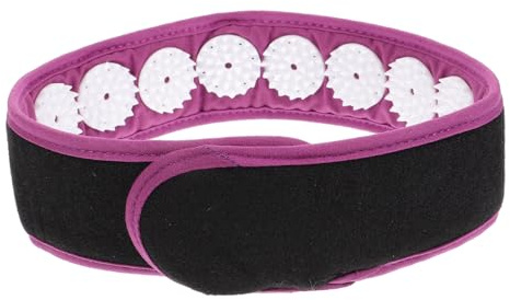 Abs und Polyester Akupressur Lila Stirnband für Yoga | Migräne Band, Wiederverwendbares Akupressur Stirnband, Leicht zu Tragen für Fitness