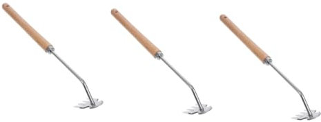 YARNOW 3 Pièces Outils de désherbage Outil de desherbage Outil de Jardinage Outil de désherbage de Jardin Râteau Outil de préhension Creuser Plus profondément désherbants manuels