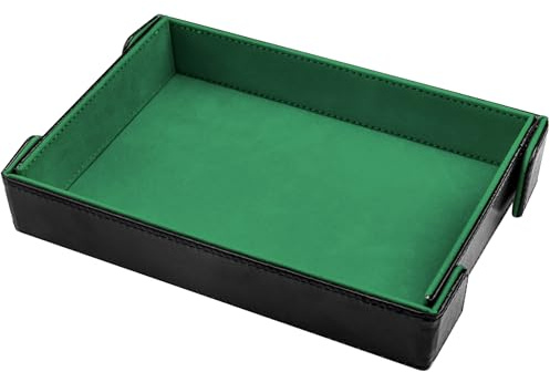 SIQUK Magnetic Folding Dice Tray Rectangle Dice Rolling Tray