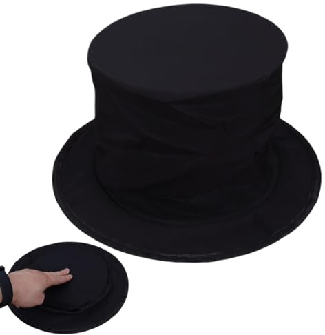Generisch Zauberhut für Kinder, Zauberer Frühlingshut, Zylinderhut Herren, Zylinderhut Schwarz, Zylinderhut für Kinder Karneval Fasching Zauberer Magier Schwarz