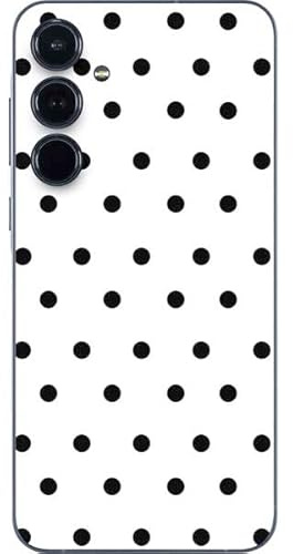 Skinit Decal Phone Skin Compatible with Galaxy A36 5G - White and Black Polka Dots Design