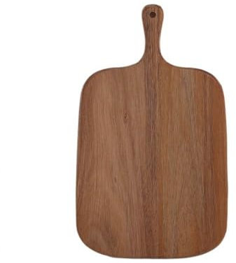 Planche à pain en bois, assiette de service à long manche, planche à fromage de style japonais, plateau de service à fromage, assiette de service rectangulaire pour cuisine (33 x 20 x 1,5 cm)