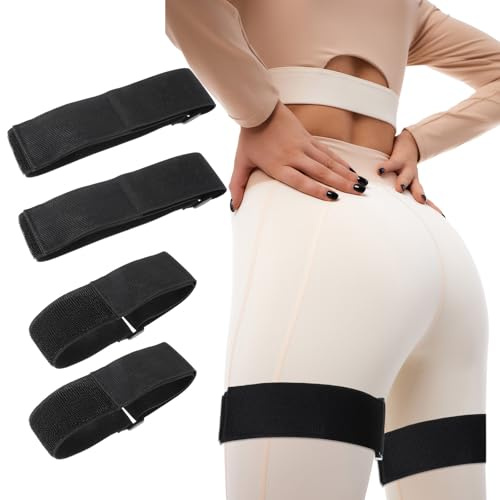 Heclia Lot de 2 bandes de restriction de circulation sanguine pour bras, jambes et fessiers - Sangles de 5,1 cm pour entraînement par occlusion - Sangle élastique à libération rapide pour la