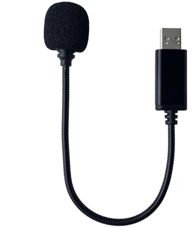 SPTSSWET Microphone USB, Mini Microphone PC Omnidirectionnel Col de Cygne Réglable 360° pour Réunions Cours en Ligne conférences Web Chat Vocal