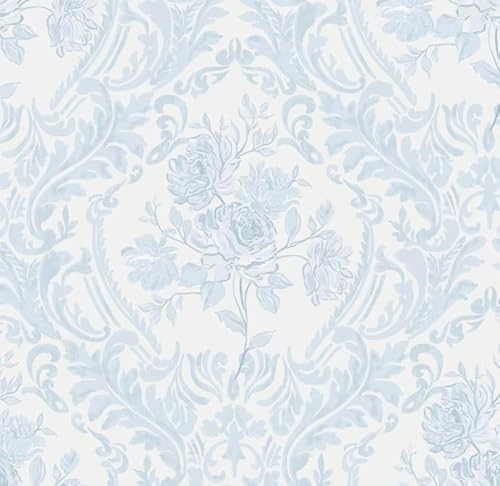 Fiula 41 papeles pintados de vinilo con ondas azules 3M para despegar y pegar, para dormitorios, salas de estar, muebles de cocina