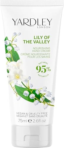 Tropical Gold YD London Lily of the Valley Hand Cream 75ml – Deep Moisturising, Nourishing Formula, Fast-Absorbing Floral Skincare Lotion