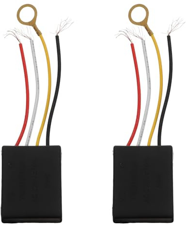 HOMSFOU 2 Stück Berührungsdimmer für LED Lampen mit Sensibler Touch Steuerung Abs Material Reparaturset für Schreibtischlampen in Schlafzimmer und Wohnzimmer