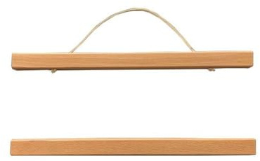 CashMuch Beh Wood, set di 4 cornici portafoto fai da te con strisce di legno e magneti per poster, immagini, pergamene, mappe e foto, 41 cm