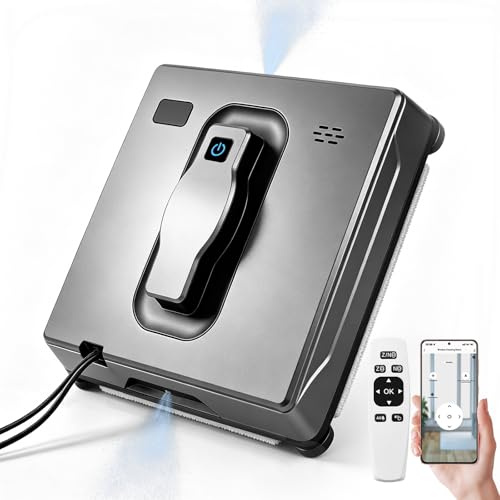 PuRuiKai HCR-21B Window Cleaner Robot – Automatic Window Cleaning with Dual Ultrasonic Spray,Smart Robot Window Cleaner for Home High-Rise Windows