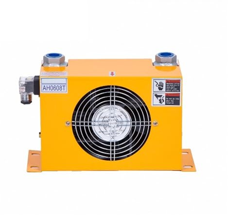 ERSINIAN 12V 24V AH0608T-60L Mini scambiatore di Calore in Alluminio con Ventola, Piastra di Raffreddamento Olio Idraulico, radiatore in Lega, efficiente Assorbimento degli Urti (AC110)