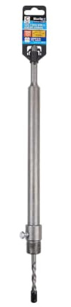 Blue Spot Tools 300mm SDS Core Drill Arbor with M22 Thread | Carbon steel | M22 thread | Includes 110mm guide drill | Tungsten carbide tip