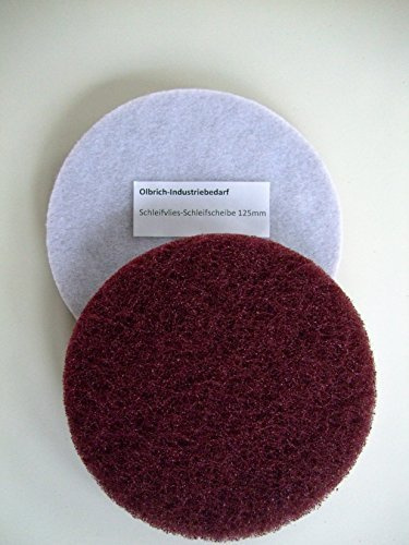 Olbrich-Industriebedarf Schleifvlies - Schleifscheiben 125 mm Korn 120-10 Stück
