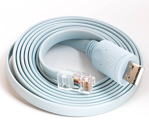 PL2303ra Cavo rollover console USB RS232 a RJ45 Cab Router Console per Cisco Huawei ecc (Blu pl2303ra)