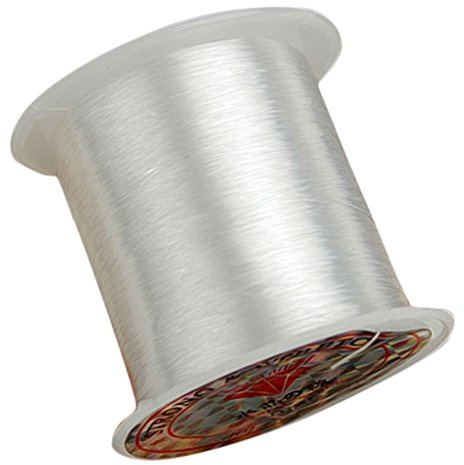 Sharplace 70m Nylonfaden Nylonschnur für Schmuck, Hängen, schneidern, Stark und Unsichtbar, 0,25mm auch als Angelschnur