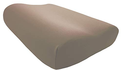 Edda Lux® Bezug passend für Tempur Shape Nackenstützkissen in 50x31 cm | Jersey Kissenbezug für Nackenkissen in 50x31 cm in den Größen S, M und L, Kopfkissenbezug aus 100% Baumwolle, in Toffee