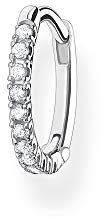 THOMAS SABO Einzel Creole weiße Steine silber 925 Sterlingsilber