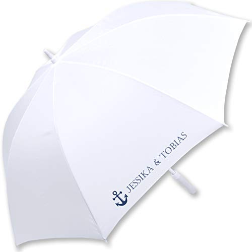 iX-brella XXL Hochzeits-Stockschirm Automatik - All In White