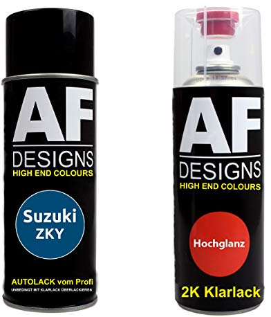 Alex Flittner Designs Spraydose Set für Suzuki ZKY Paradise Blue Metallic
