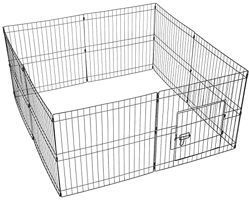 Yaheetech Parque para Perros Plegable 61 * 61cm 8 Piezas Vallas para Perros Jardin Jaula de Cachorros Corral para Conejo Mascotas