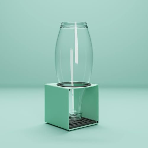 KJUB Flaschenhalter kompatibel für Flaschen von SodaStream, Aarke, AirUp UVM.| Zum Trocknen & zur Aufbewahrung von Glasflaschen & Edelstahlflaschen | Erweiterbar 1er 2er, 3er, 4er (Grün)