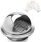 Hon&Guan 120 mm Griglia di Ventilazione Rotonda in Acciaio Inox con Rete Anti Insetti, Griglia Aerazione Tonda Griglia Di Scarico da parete per Cucina, Camino, Parete Cappa D'aria, Protezione Meteo