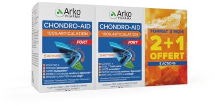 Arkopharma - Chondro-Aid 100% Articulation | Flexibilité et Bien-être Articulaire - Mobilité et Souplesse - Articulations - Gênes Articulaires | 3 Mois - 180 gélules