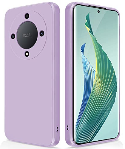 GiiYoon Funda para Honor Magic 5 Lite 5G, Case de Silicona Suave de TPU Funda Protector de Goma Fexible Prueba Liviano y a Delgado de Golpes Antirrayas para Teléfono Honor Magic 5 Lite 5G(Violeta)
