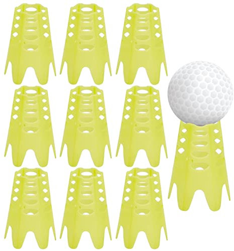Indoor-Golf-Hemden,10er Set Outdoor Golf Simulator Training Tees | Golf Trainer Helper Tools für Rasen Driving Range, Anfängerfreundliche Winter Bunte Golf Tees Delr