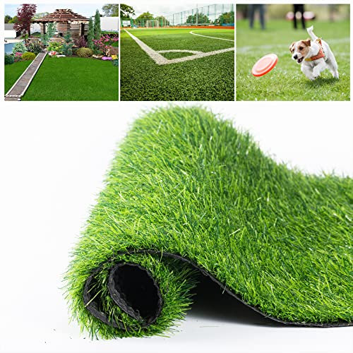 QINGMUG Artificial Grass 1m X 1m Realistic Astro Turf Fake Grass Roll Replacement Artificial Turf Natural Indoor Outdoor Artificial Grass Underlay for Garden Rug