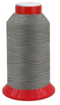 fuwi HT Ledergarn Stärke 10 - Sattlergarn & Polstergarn extra dick - Hochfest, UV-beständig, 15.600 cN Reißkraft - Zwirn 1 mm für Leder & Outdoor, 240 Meter (0063 Aluminium Grau)