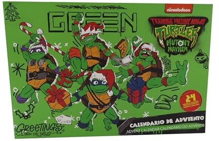 CYP Brands Ninja Turtles Adventskalender, Kalender, Geschenke, Weihnachten, mehrfarbig, offizielles Produkt