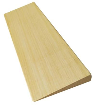 RIDELF Türschwellenrampe Holz Saugroboter Rampe, Bordsteinrampe, Staubsauger Roboter Rampe, Rampe Saugroboter Schwellenrampe, Rampe Türschwelle, Türschwellenrampen Rollstuhlrampe 80x10x2cm Wood