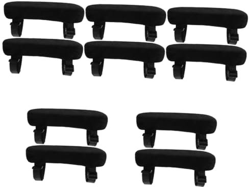 Lurrose 10 STK Stuhl-armauflage Schreibtischstuhl Stuhl-armlehnenpolster Ergonomisches Stuhlkissen Austausch Der Armlehnen Eines Bürostuhls Polyester Ellenbogenschoner Sanft
