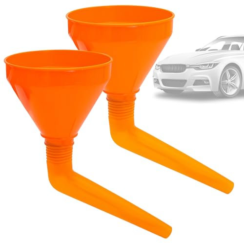2PCS Entonnoir Antistatique pour Huile de Voiture,Flexible Eau Amovible Voiture Huile Entonnoir Essence,D'essence Outils De Remplissage De Carburant,pour Huile de Voiture, Diesel ou Autres Liquides