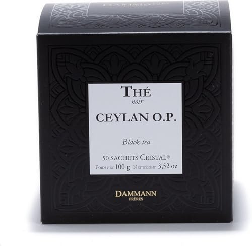 Dammann Ceylon O.P. - 50 sachets cristal | Orange Pekoe thé noir