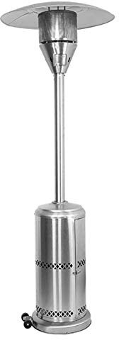 LXWKAI Chauffage extérieur au gaz, Chauffage Autonome en Acier Inoxydable avec Couvercle de Chauffage et 3 réglages de Chaleur pour hôtels, terrasse, Jardin